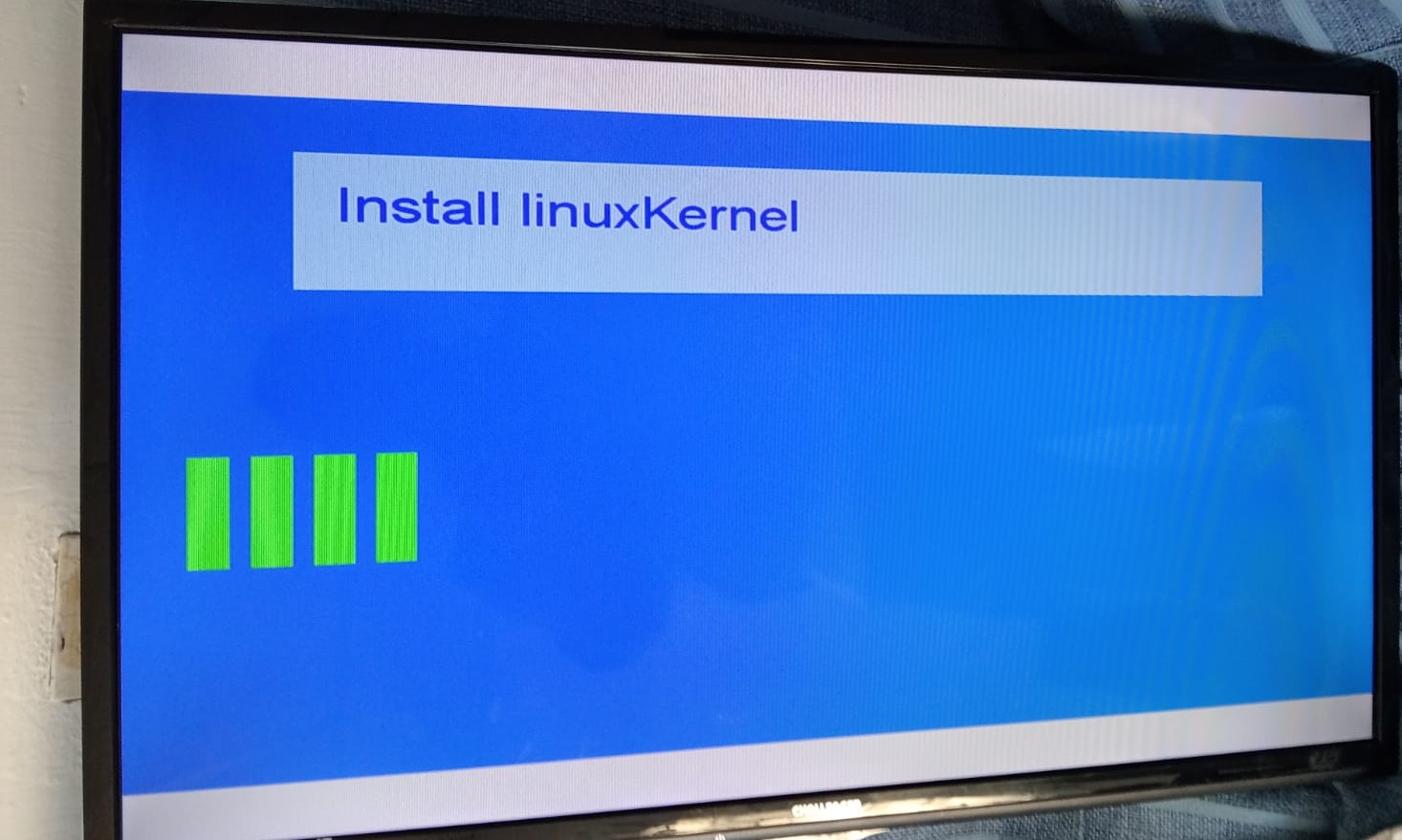 Televisor reparado por software