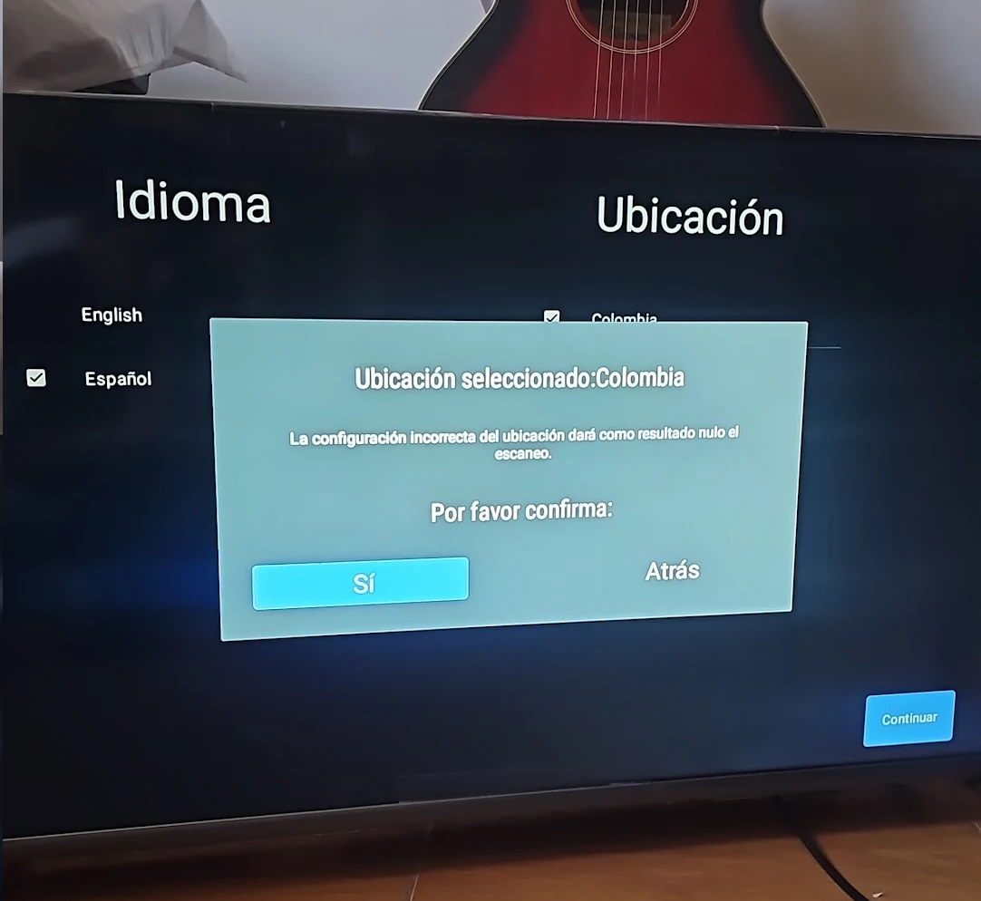 Televisor reparado por software