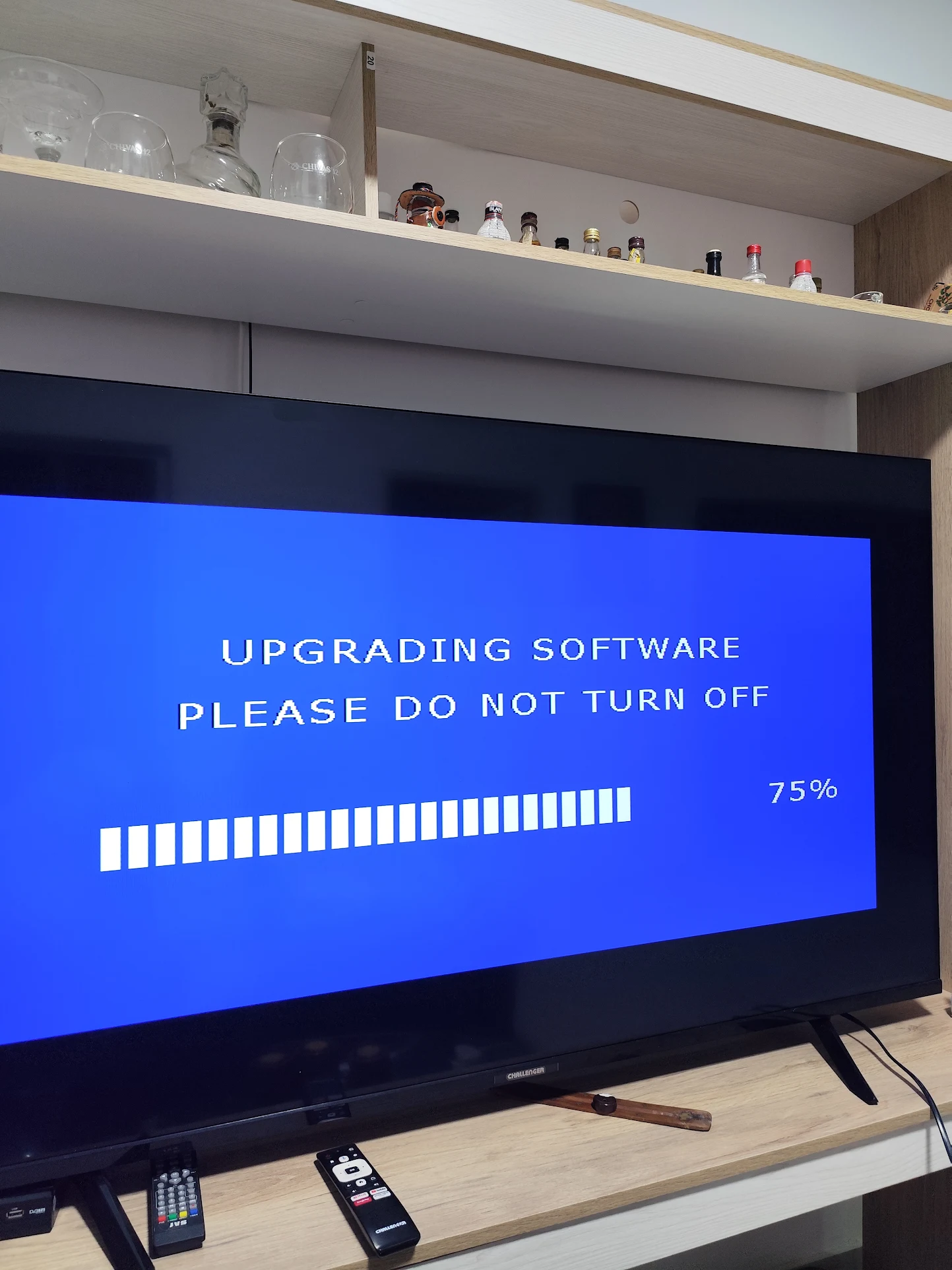 Televisor reparado por software