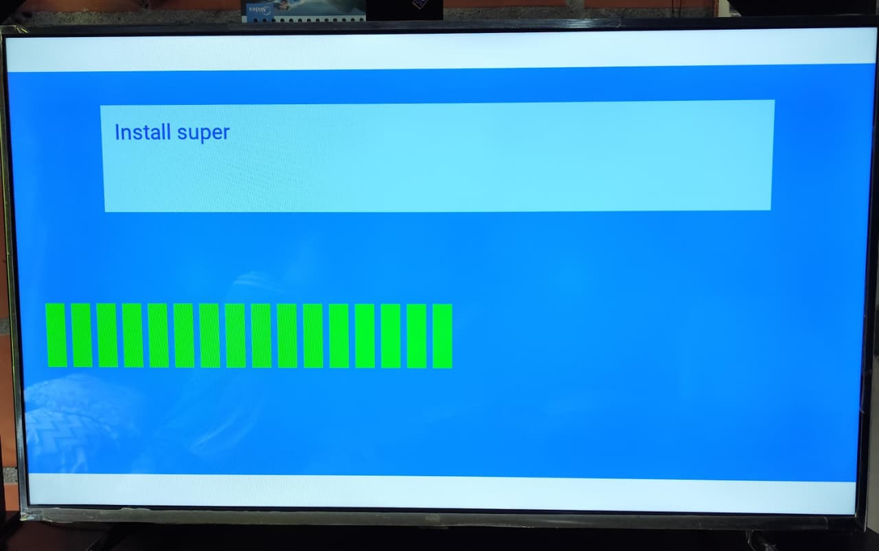 Televisor reparado por software