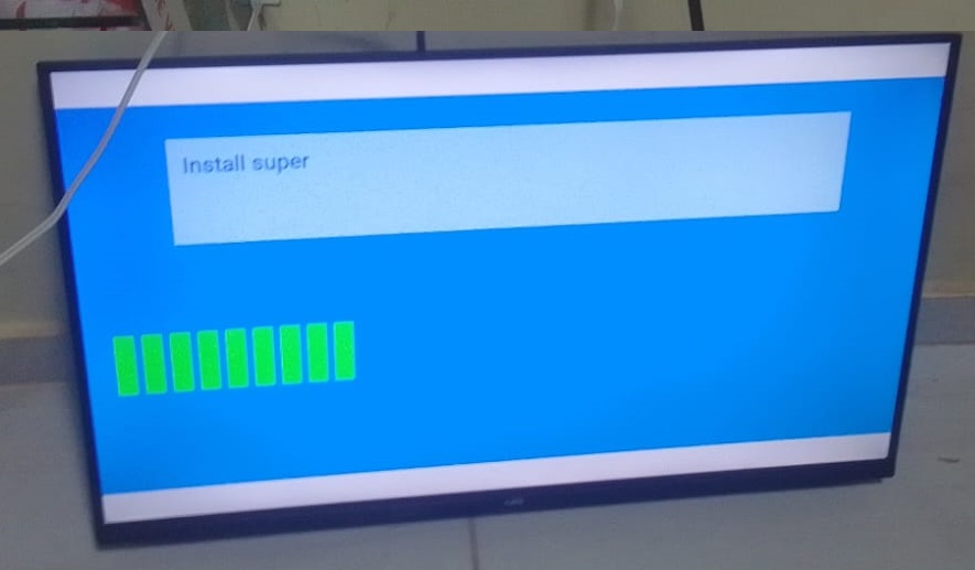 Televisor reparado por software